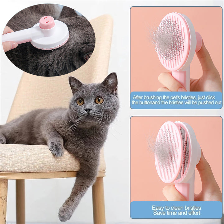 One-click hair removal Pet Brush