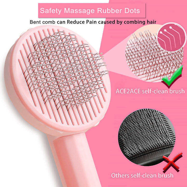 One-click hair removal Pet Brush